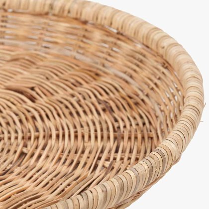 Pacific Natural Rattan Round Basket Tray