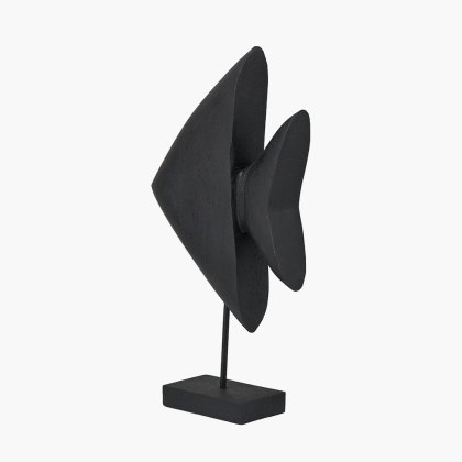 Pacific Black Handcarved Mango Wood Altum Angelfish