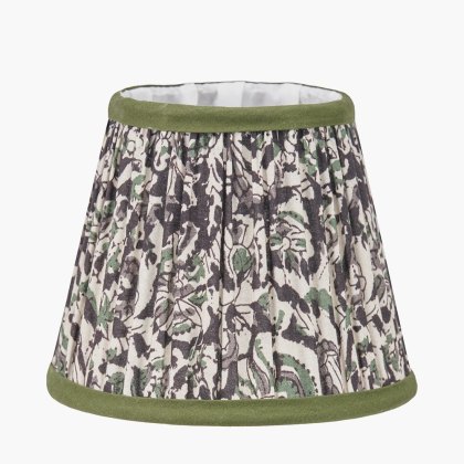 Pacific Ornella Green Floral Design Mushroom Pleat Empire Shade