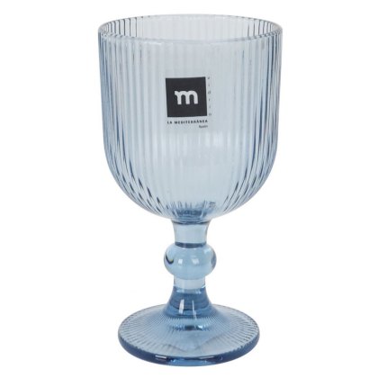 The Spanish Company Sonella Set of 6 Blue Wine Glasses