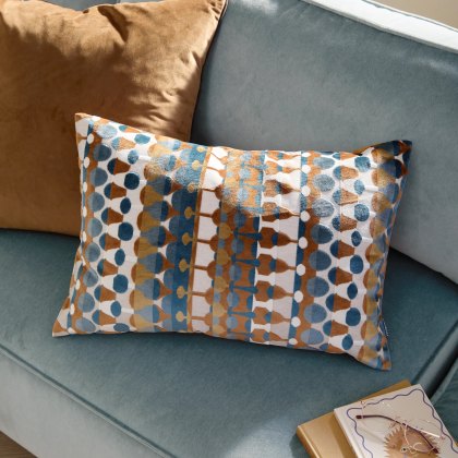 Furn Metro Abstract Cushion Ginger
