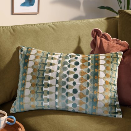 Furn Metro Abstract Cushion Green