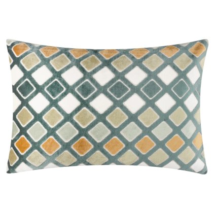 Furn Metro Diamond Cushion Green