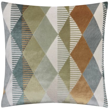 Furn Metro Harlequin Cushion Green