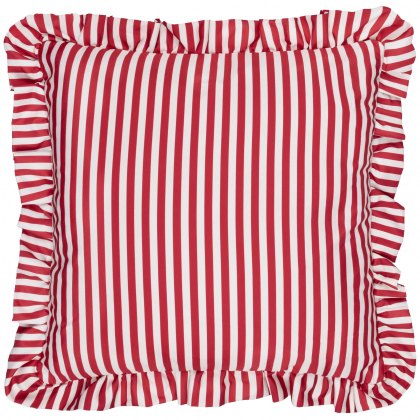 Wylder Millie Ruffle Outdoor Cushion Candy Red