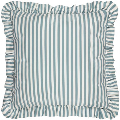 Wylder Millie Ruffle Outdoor Cushion Duck Egg Blue