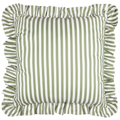 Wylder Millie Ruffle Outdoor Cushion Green