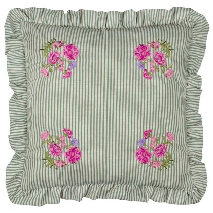 Wylder Martha Ruffle Cushion Sage