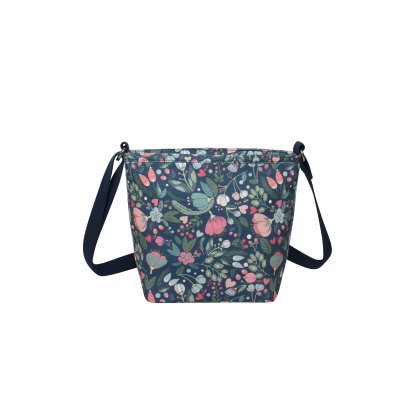 Earth Squared Blue Floral Canvas Brooke Bag