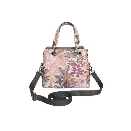 Earth Squared Pink Spring Jacquard Camille Bag
