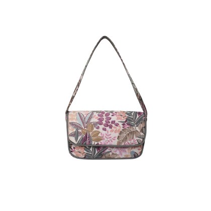 Earth Squared Pink Spring Jacquard Shoulder Bag