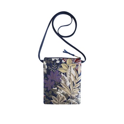 Earth Squared Navy Spring Jacquard Sling Bag