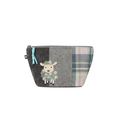 Earth Squared Sheep Applique Make up Bag