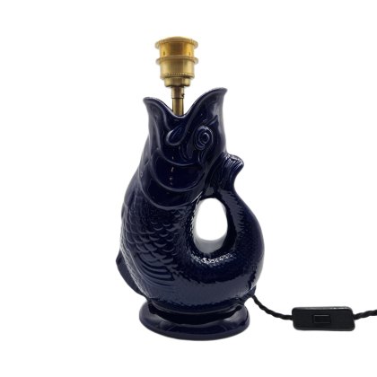 Original Gluggle Jug Lamp Cobalt Blue