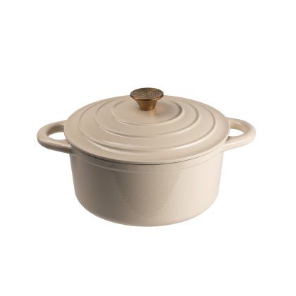 Simply Home Cast Iron Casseroles Cream Simply Home Cast Iron Casseroles Cream