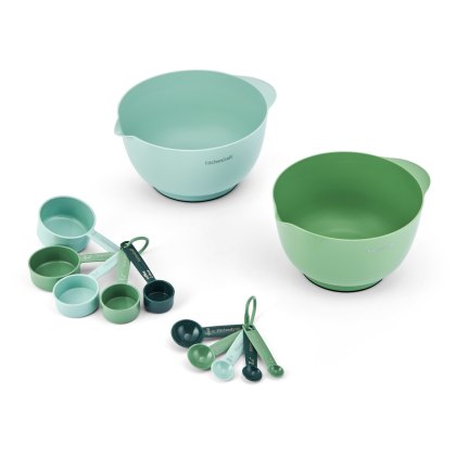 Kitchencraft 12 piece Mixing Bowl and Measuring Set