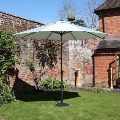 Riviera Deluxe 3m Crank & Tilt Parasol in French Grey