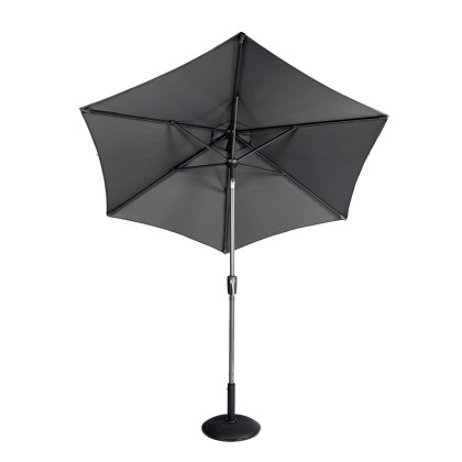 Riviera Deluxe 3m Crank & Tilt Parasol in Grey