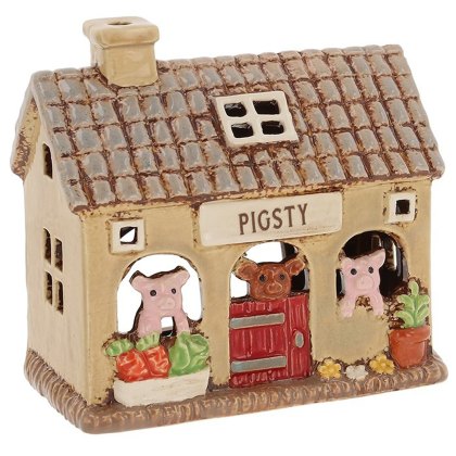 Shudehill Village Pottery Pig Sty Tealight Holder