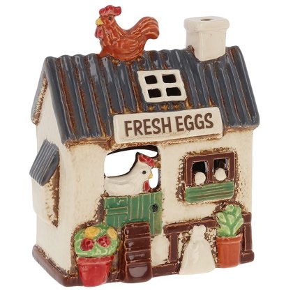 Shudehill Village Pottery Chicken Coop Tealight Holder