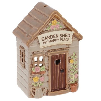 Shudehill Village Pottery Garden Shed Tealight Holder