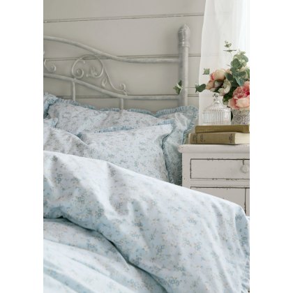 Shabby Chic Georgie Blue Duvet Cover Set Shabby Chic Georgie Blue Duvet Cover Set