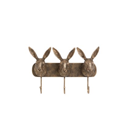 Gallery Direct Hare Trio Hook Bronze