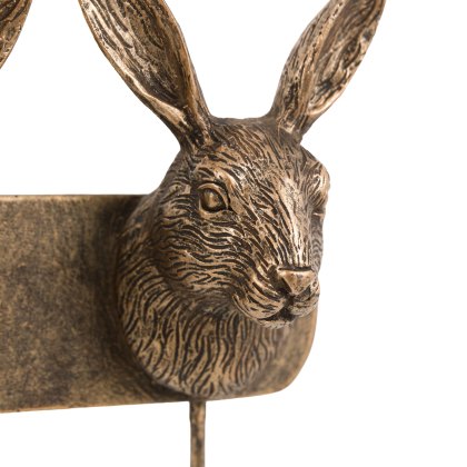 Gallery Direct Hare Trio Hook Bronze