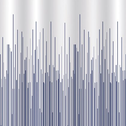 Showerdrape City Stripe Navy Shower Curtain
