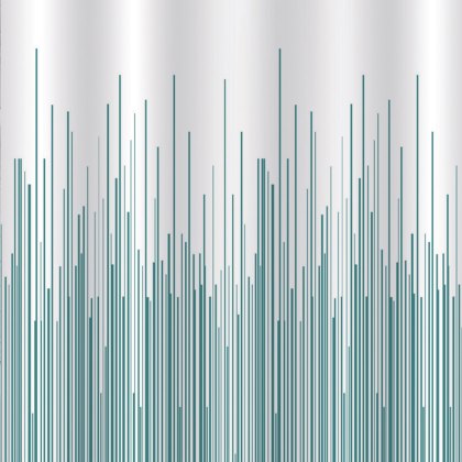 Showerdrape City Stripe Teal Shower Curtain