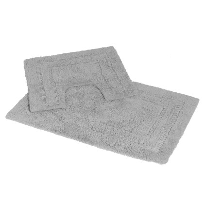 Showerdrape Pinnacle 2 Piece Bath Mat Set Grey