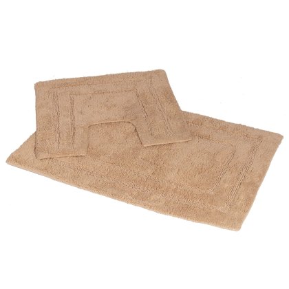Showerdrape Pinnacle 2 Piece Bath Mat Set Biscuit