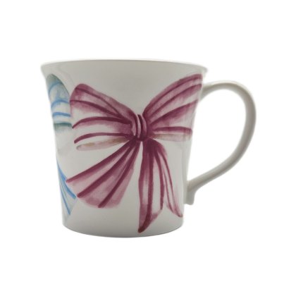 Just Mugs Mersey Mug Bows Blue & Pink