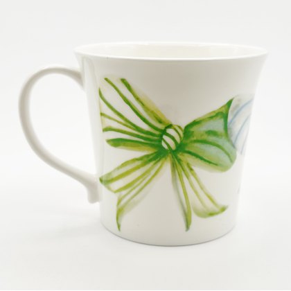 Just Mugs Mersey Mug Bows Blue & Pink Just Mugs Mersey Mug Bows Blue & Pink