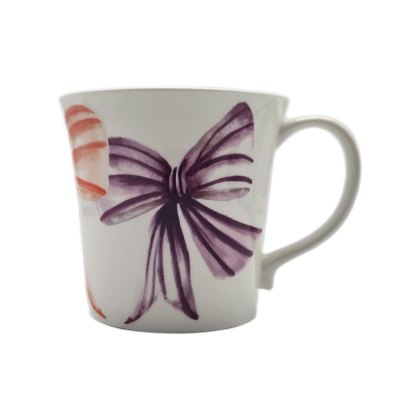 Just Mugs Mersey Mug Bows Purple