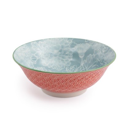 Mikasa Grey Floral Ramen Bowl