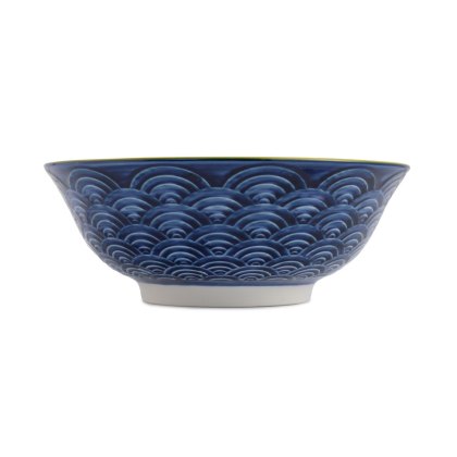 Mikasa Blue and Red Ramen Bowl
