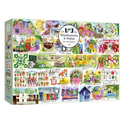 Gibsons Wheelbarrows and Wellies 1000pc Puzzle