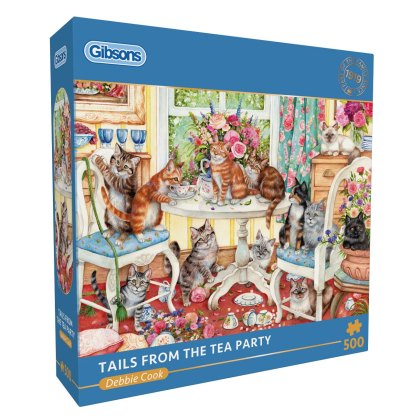 Gibsons Tails From The Tea Party 500pc Puzzle