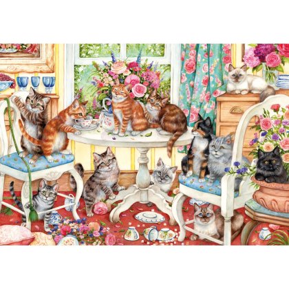 Gibsons Tails From The Tea Party 500pc Puzzle