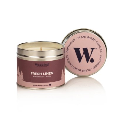 Waxkind Fresh Linen Candle Tin