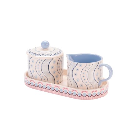 Cath Kidston Spitalfields Silk Sugar & Milk Jug Set