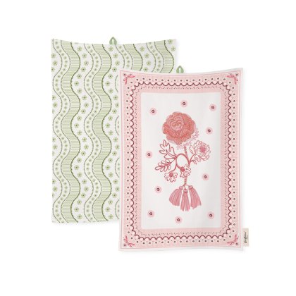 Cath Kidston Spitalfields Silk Set of 2 Tea Towels Cath Kidston Spitalfields Silk Set of 2 Tea Towels
