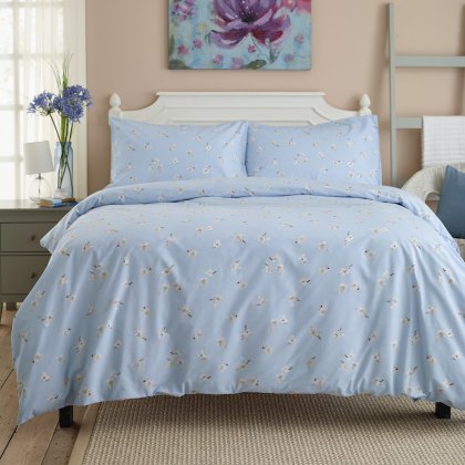 Deyongs Meadow Blue Duvet Cover Set Deyongs Meadow Blue Duvet Cover Set