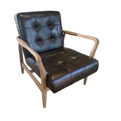 Ribble Accent Chair in Green Leather Ribble Accent Chair in Green Leather