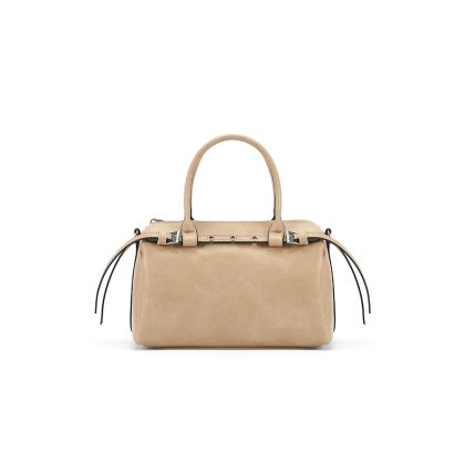 Long & Son Beige Structured Grab Bag