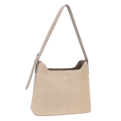 David Jones Single Strap Shoulder Bucket Bag Warm Taupe