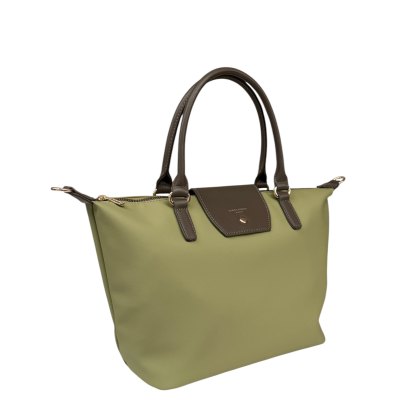 David Jones Medium Tab Over Tote Bag Moss Green