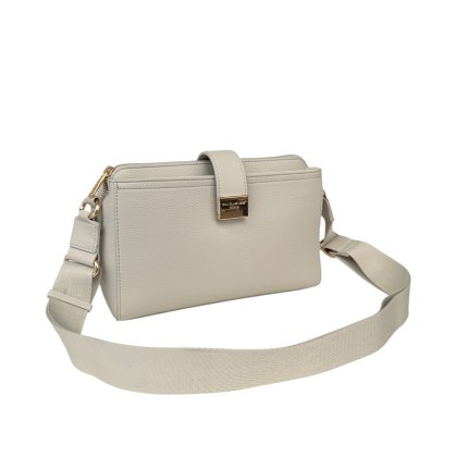 David Jones Multi Pocket Long Shoulder Bag Cloud Celadon
