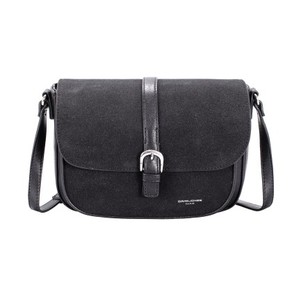 David Jones Half Flap Shoulder Bag Black